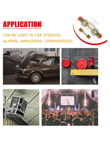 Soporte de Fusible AGU SIGANDG 100A Impermeable para Coche