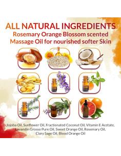 Aceite de Masaje Fox Envy 236 ml Flor de Naranjo y Romero 2