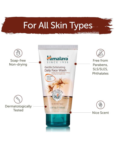 Limpiador Facial Exfoliante Suave Himalaya 150 ml - Piel Radiante