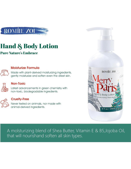 Loción Hidratante de Mano y Cuerpo Paris Alegre 236 ML