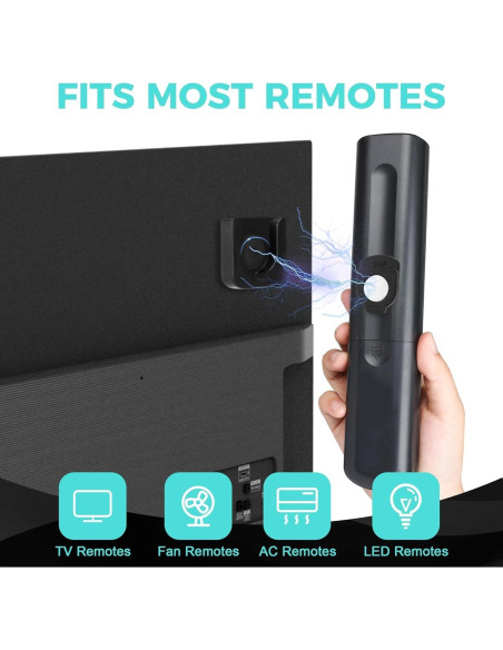 Soporte Magnético para Control Remoto GUZE-US 4 Piezas Negro