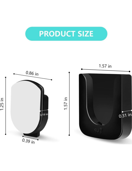 Soporte Magnético para Control Remoto GUZE-US 4 Piezas Negro