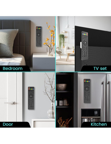 Soporte Magnético para Control Remoto GUZE-US 4 Piezas Negro