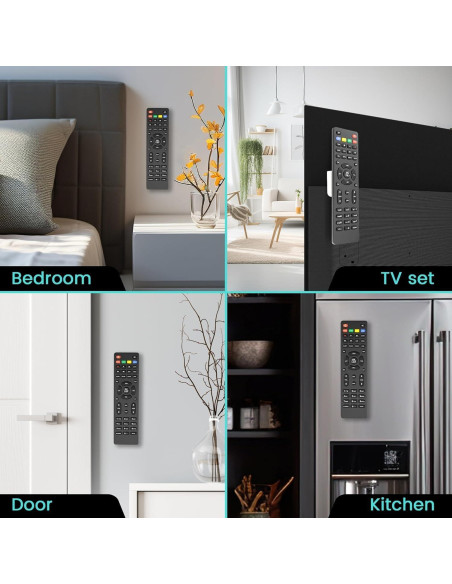 Soporte Magnético para Control Remoto GUZE-US 4 Piezas Negro