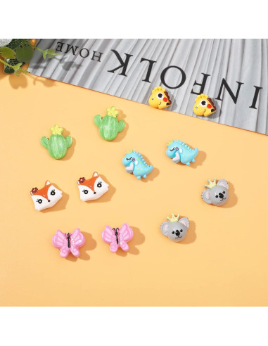 Pendientes Magnéticos para Niñas NEWITIN - 15 Pares Hipoalergénicos