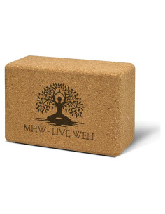 Bloque de Yoga de Corcho MHW - VIVE BIEN 23x15x7.6 cm Ecológico
