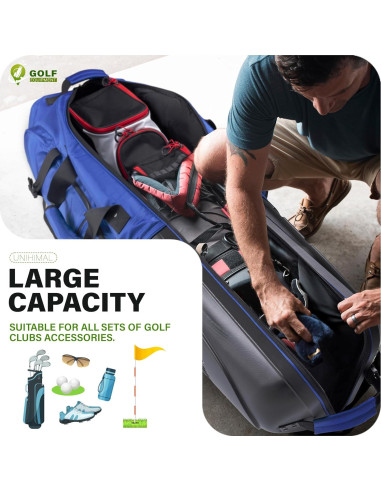 Bolsa de Viaje para Golf UNIHIMAL GTB01 129 cm con Ruedas