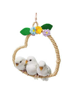 Columpio de Cuerda para Aves La La Pet - 16 cm con Gancho