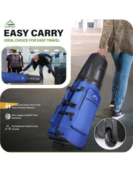 Bolsa de Viaje para Golf UNIHIMAL GTB01 129 cm con Ruedas