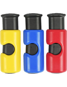 Juego de 6 Clips para Bolsas de Pan Antideslizantes - Rojos, Azules y Amarillos 2