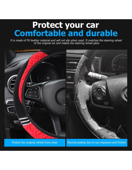 Cubierta de Volante de Peluche Osilly 36.83-38.1 cm Antideslizante Cubierta de Volante de Peluche Osilly 36.83-38.1 cm Antideslizante