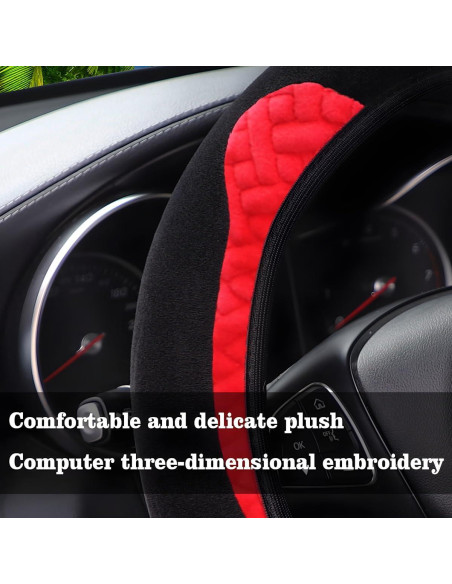Cubierta de Volante de Peluche Osilly 36.83-38.1 cm Antideslizante Cubierta de Volante de Peluche Osilly 36.83-38.1 cm Antideslizante