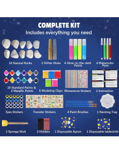 Kit de Pintura de Rocas EPUMP - Brillan en la Oscuridad 2