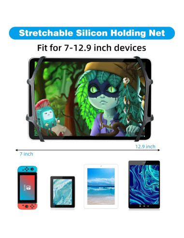 Soporte de Tableta para Coche BIGASUO 2 Pack Ajustable