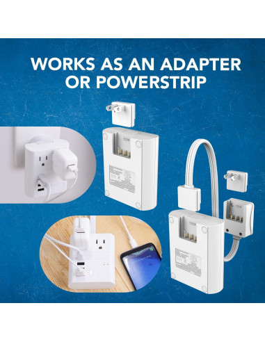 Adaptador de Enchufe de Viaje OREI M8 Max 3 USB 18W USB-C