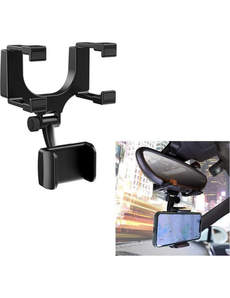 Soporte para Teléfono VAGURFO para Espejo Retrovisor Universal