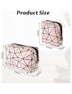 Juego de 2 Bolsas de Almacenamiento para Toallas Sanitarias Rosa 2