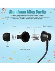 Auriculares Bluetooth Lecefty i35_plus Verde Cian 200h Batería 2