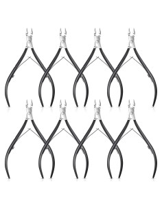 Set 8 Cortadores de Cutículas Acero Inoxidable Mudder