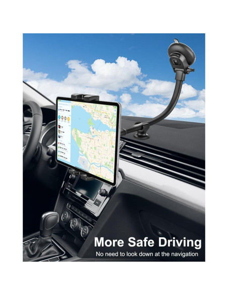 Soporte para Tableta WoleyI para Coche con Brazo Largo