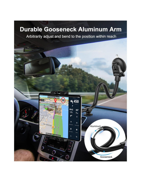 Soporte para Tableta WoleyI para Coche con Brazo Largo