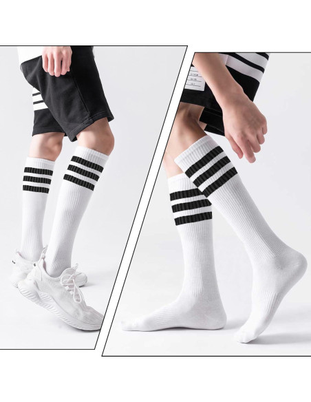 Conjunto de 4 Piezas Muñequera y Calcetines Rayas BHUCUTU