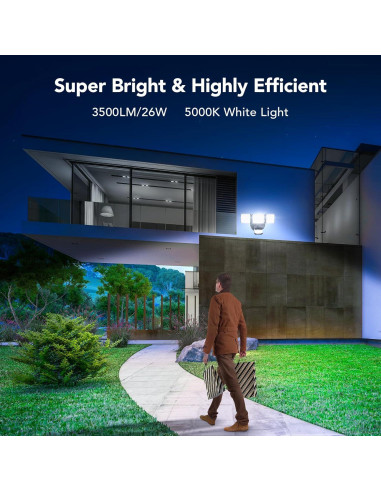 Luz de Inundación LED OREiN 3500LM con Sensor de Movimiento IP65