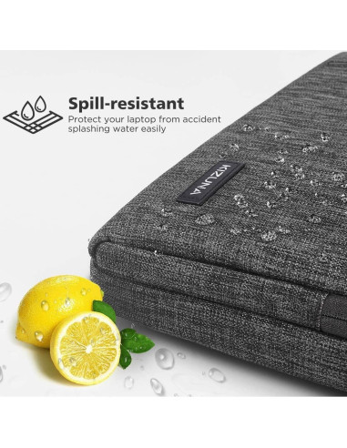 Bolsa para Laptop KIZUNA 12.5" Gris Resistente al Agua