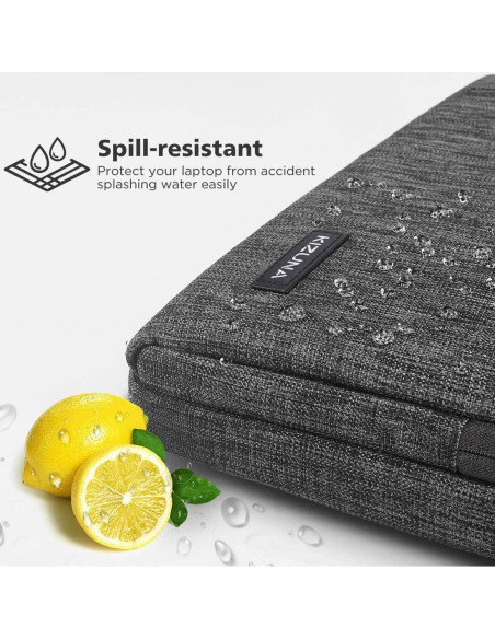 Bolsa para Laptop KIZUNA 12.5" Gris Resistente al Agua