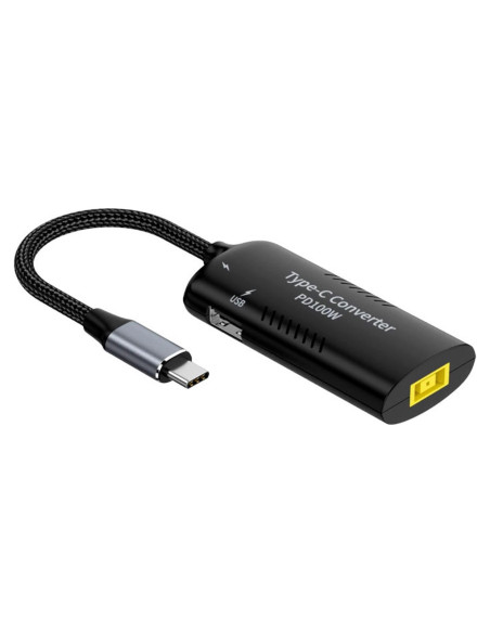 Adaptador USB-C BEYEE a Slim-Tip Cuadrado 100W 3 Puertos