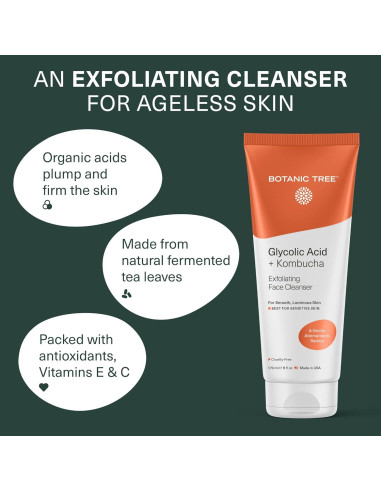 Limpiador Facial Exfoliante Botanic Tree 177 ml - Ácido Glicólico
