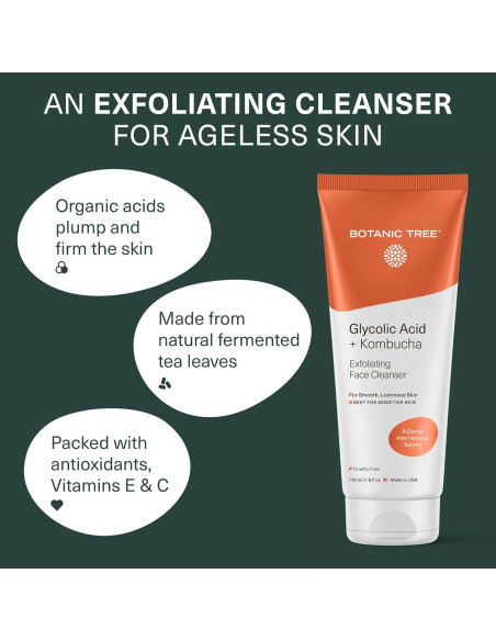 Limpiador Facial Exfoliante Botanic Tree 177 ml - Ácido Glicólico Limpiador Facial Exfoliante Botanic Tree 177 ml - Ácido Glicólico