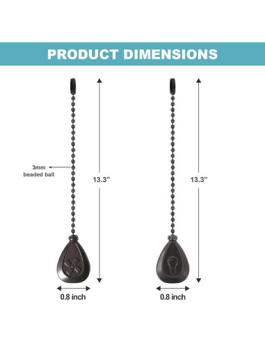 Extensores de cadena de tirón SmoTecQ 2 paquetes 33.8 cm ORB