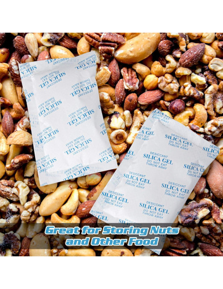 Paquetes de Gel de Silica SurpOxyLoc 2g (250 Paquetes) Grado Alimenticio