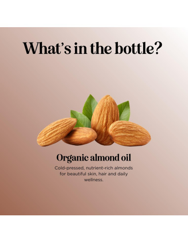 Aceite de Almendra Dulce Orgánico Maple Holistics 473ml - Hidratante Piel y Cabello