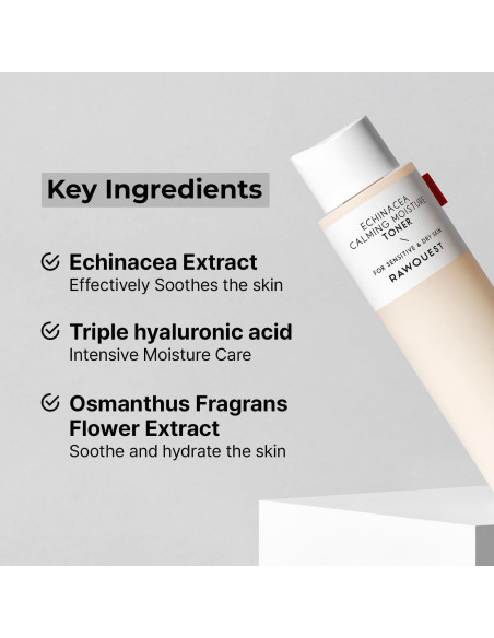 Tónico Hidratante RAWQUEST Equinácea 41% 308g Piel Seca