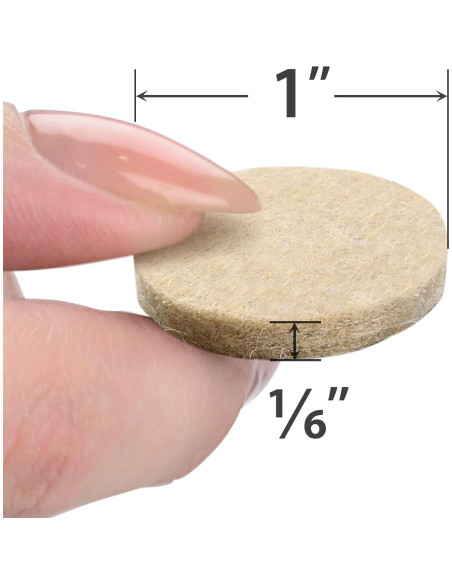 Almohadillas de Fieltro X-PROTECTOR 48 Piezas 2.54 cm Beige