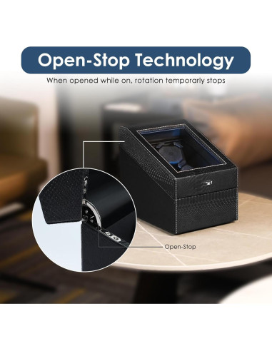 Enrollador de Relojes Automáticos JuviPerpric 6+6 con Luz LED