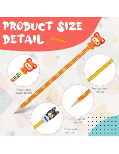 Lápices Aromatizados Ireer 60 Pcs con Adornos Divertidos 2