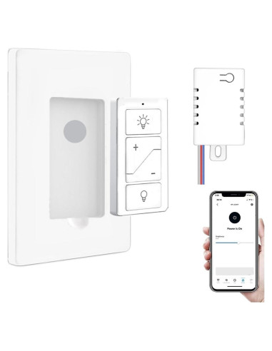 Interruptor de Luz Inalámbrico Inteligente Nexete con Receptor