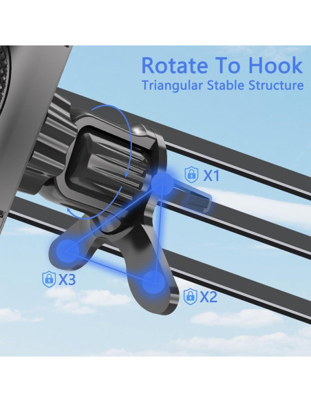 Soporte para Teléfono de Coche TAPMEI 2025 Universal Negro