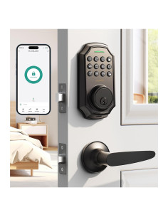 Cerradura inteligente Arpha D180H con teclado y manijas - 100 códigos