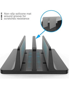 Soporte Vertical para Laptop POANW Ajustable hasta 43 cm Negro 2