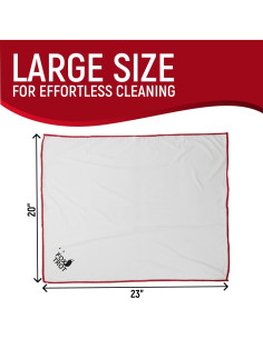 Paquete de 2 Paños de Pulido Microfibra Fox Trot Blanco Gris 2