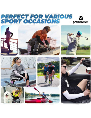 Mangas para Brazos YQXCC UV Frías UPF 50 Unisex 6 Pares