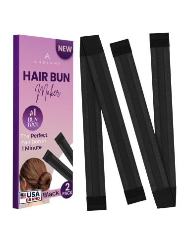 Fabricador de moños Andlane - Clip fácil para cabello largo - Paquete de 2