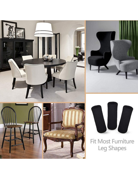 32 Protectores de Patas de Silla OEEKOI - Calcetines Antideslizantes