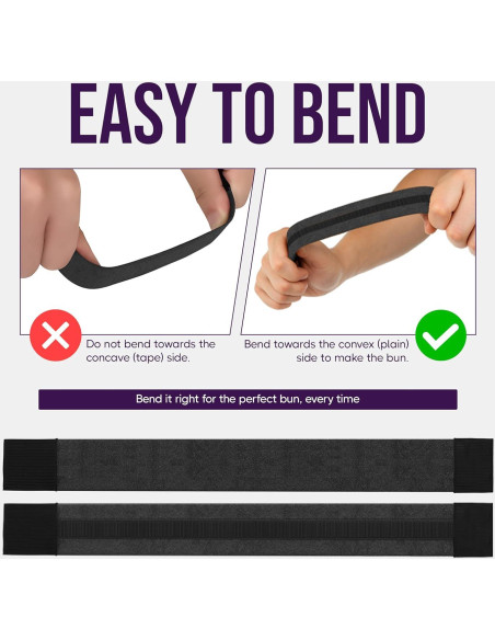 Fabricador de moños Andlane - Clip fácil para cabello largo - Paquete de 2