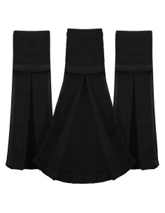 Toallas de Deporte Moukeren 3 Pcs Algodón Negro 50 cm