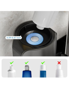 Dispensador Automático de Pasta de Dientes TuCao Gris con Soporte 2